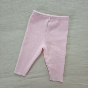 Vintage Pastel Pink Knit Pants 12 months